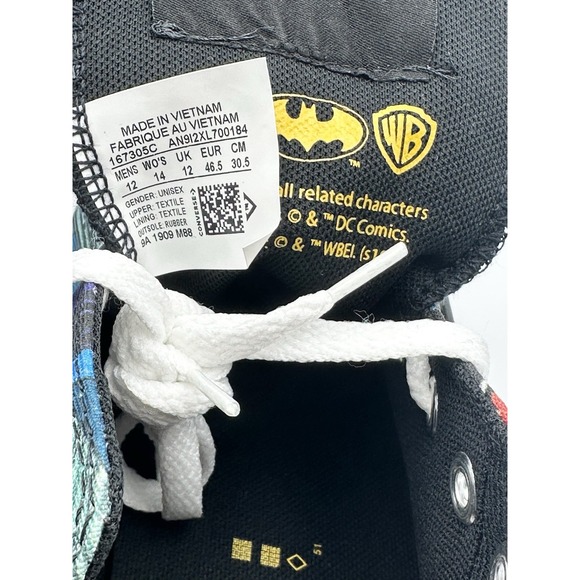 Converse Chuck Taylor All Star Ox Low x Batman 80th Anniversary Joker Size 12 - Picture 5 of 8